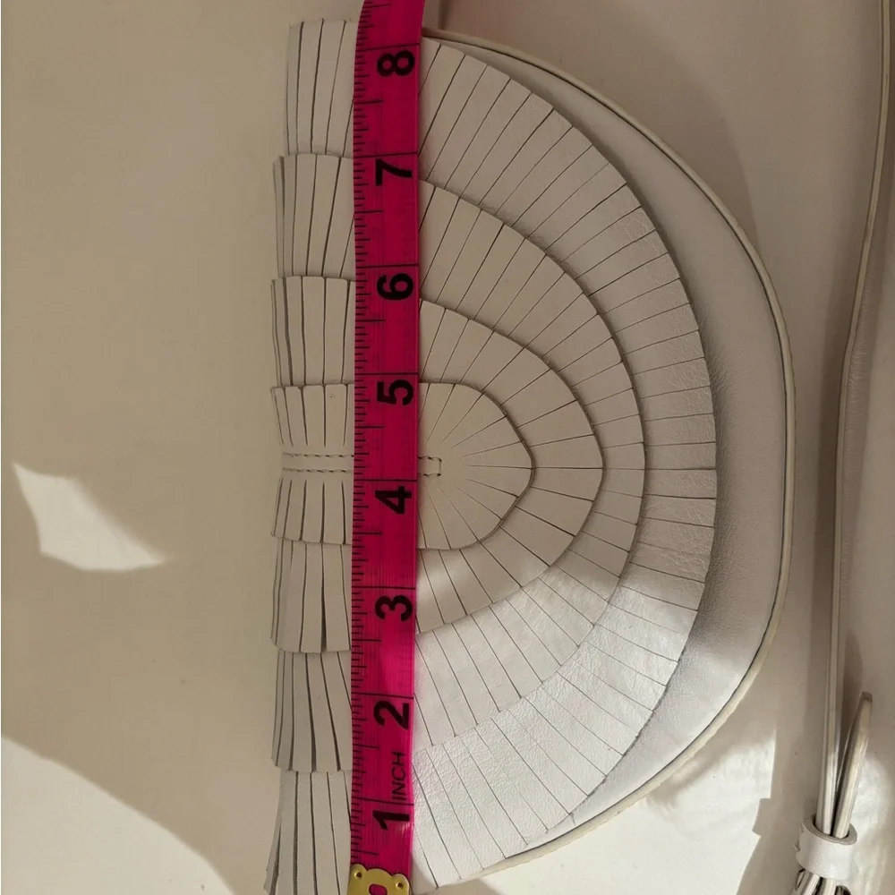 Sergio Rossi White Fringe belt bag - Picture 8 of 11